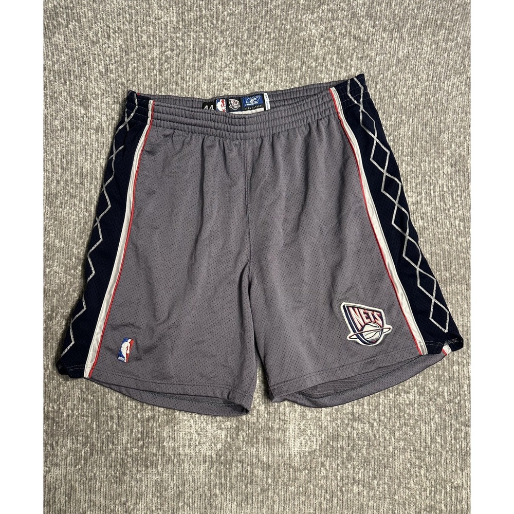 Vintage Reebok Authentic New Jersey Nets Basketball Shorts Sz 44 Rare NJ
